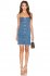 Abito bustier in denim