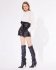 Shorts neri in pelle