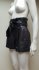 Shorts neri in pelle