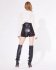 Shorts neri in pelle
