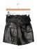 Shorts neri in pelle