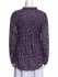 Blusa in cotone a fiori blue