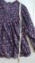 Blusa in cotone a fiori blue