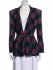 Giacca in peplum tartan