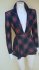 Giacca in peplum tartan