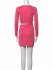 Abito cutout rosa