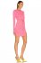 Abito cutout rosa