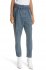 Jeans a vita alta con cintura