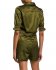 Tuta corta verde satin