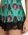 Shorts plissè con pizzo