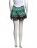 Shorts plissè con pizzo