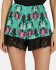 Shorts plissè con pizzo