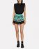 Shorts plissè con pizzo