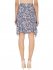 Gonna midi in seta floreale blue