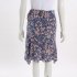 Gonna midi in seta floreale blue