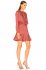 Abito chemisier rosso con stampa