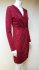 Abito midi leopardato rosso