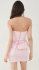 Abito smanicato in denim rosa
