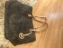 Borsa in tela e pelle Marrone
