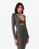 Abito cutout grigio