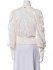 Top in pizzo crema