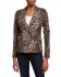 Giacca leopardata doppio petto