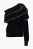 Maglia monospalla con balze