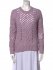 Maglia traforata in lana