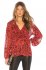 Blusa animalier rossa