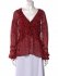 Blusa animalier rossa