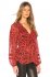 Blusa animalier rossa