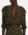 Blusa in seta zebrata