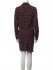 Abito plaid asimmetrico