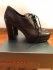 stivaletto marrone in pelle allacciato