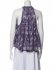 Top in cotone viola