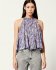 Top in cotone viola