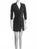 Abito blazer in denim nero