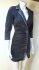 Abito blazer in denim nero