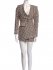 Tuta corta blazer jacquard