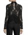 Blusa in pizzo nero