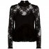 Blusa in pizzo nero
