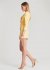 Abito blazer in denim giallo