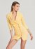 Abito blazer in denim giallo