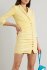 Abito blazer in denim giallo
