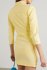 Abito blazer in denim giallo