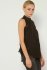 Top smanicato con pizzo