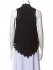 Top smanicato con pizzo