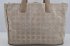 Borsa tote in tela e pelle