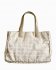 Borsa tote in tela e pelle