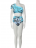 Costume monospalla blue